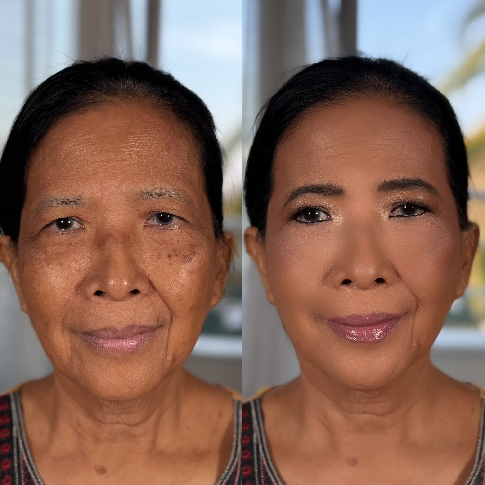 Maquillage avant après